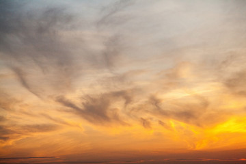 Sunset cloudy sky texture background