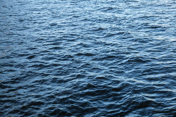 Fototapeta premium Blue water waves texture background