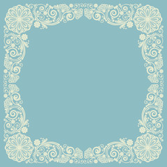 abstract floral ornament with decorative flowers for design