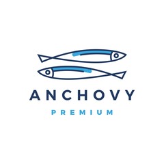 anchovy logo vector icon illustration