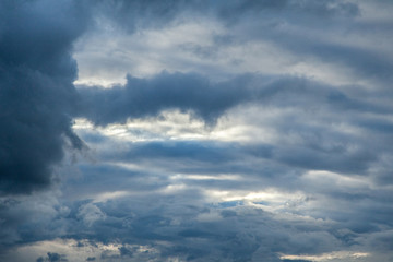 Fototapeta na wymiar Stormy cloudy sky texture background