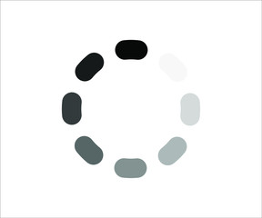 web loading icon-vector illustration, black color loading icon 