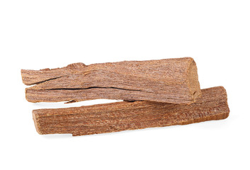 Sandalwood sticks isolated on a white background. Chandan or sandalwood.