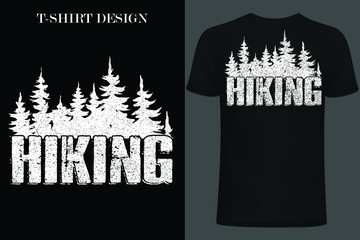 hiking t-shirt design. vintage hiking t-shirt design