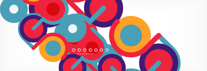 Circles and lines abstract background for covers, banners, flyers and posters and other templates