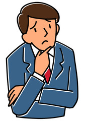困るビジネスマン
