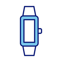 smartwatch device line and fill style icon