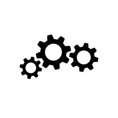 Gear vector icon. Web design icon. Gears and cogs symbol. Cog wheels icon. Cogs circle illustration. Gear wheel logo. Vector EPS