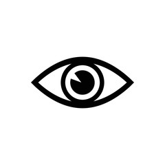 Eye vector icon. Open eye icon, The eye of the beholder. Web design icon. Symbol of the human eye. Vector EPS