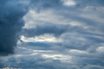 Stormy cloudy sky texture background