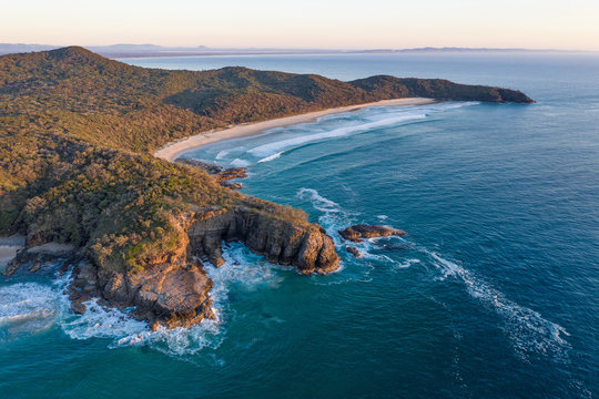 Aerial view of Noosa National Park, Alexandra Bay