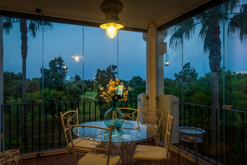 Confinement Proof Balcony View by Night Costa Ballena Cadiz