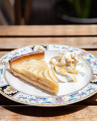 A piece of apple tart