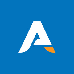 Illustration Vector Graphic Of Logo Letter A Simple, Suitable For Company Logo