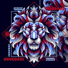 Lion mascod icon