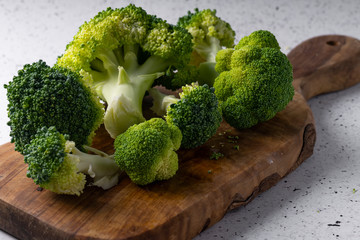 selective focus, green mini broccoli