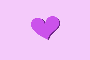 Dark pink hearts on a light background