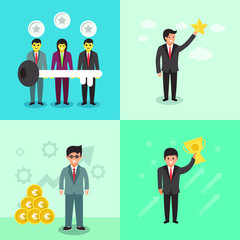 Success Illustrations Set 