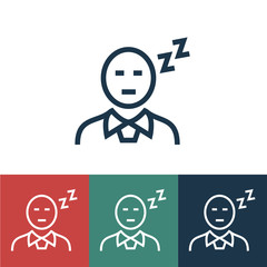 Linear vector icon with idea