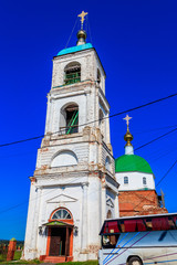 Obraz premium Holy Trinity Church in the village Karacharovo near Murom, Russia