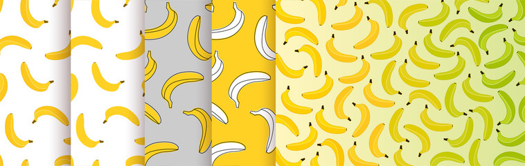 Bananas pattern background vector illustration 