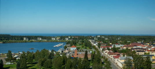 Naklejka na ściany i meble The town of Raahe in summer time