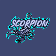 esport premium scorpion mascot logo vector