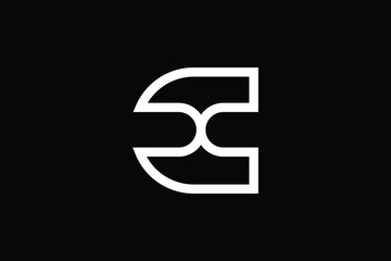 CX letter logo design on luxury background. XC monogram initials letter logo concept. XC icon design. CX elegant and Professional letter icon design on black background. XC CX