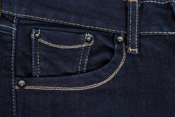 blue denim texture with a pocket details