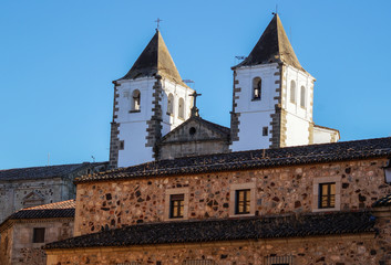 perspective of ancient city of Caceres