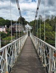 Fototapeta na wymiar Puente en el río Liffey en Dublín