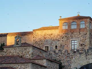 view of the old town of Caceres