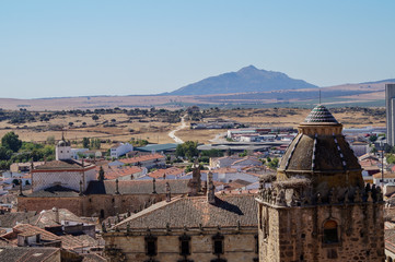 panorama of countryside village in the summer