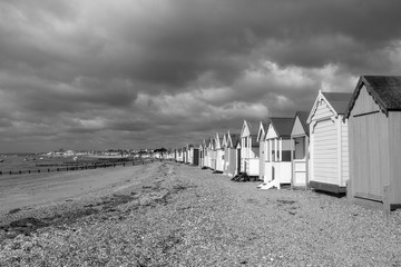 Stormy day at Thorpe Bay, Essex, England