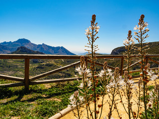 Fototapeta premium Rest area in mountains, Spain