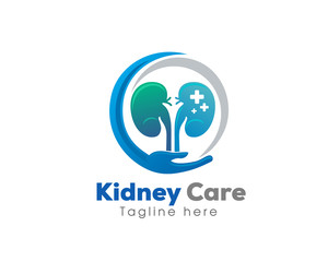 circle kidney health care logo, symbol, icon design template