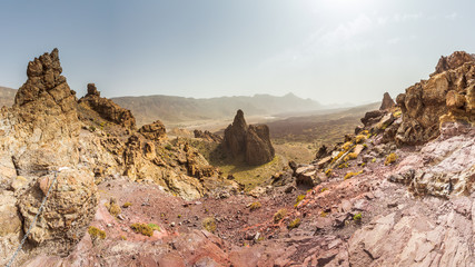 Panorama view the Mirador de La Ruleta in Tenerife