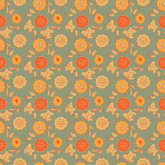 seamless pattern with flowers