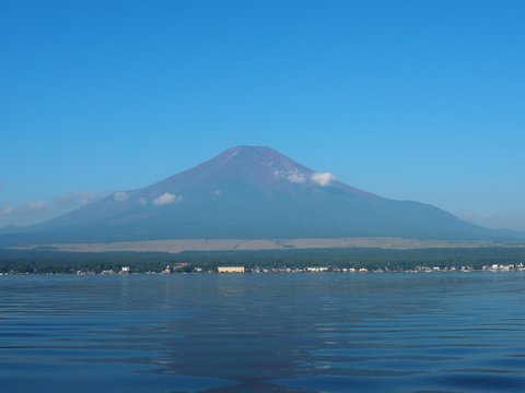 Mt. Fuji And Lake Yamanakako In Japan