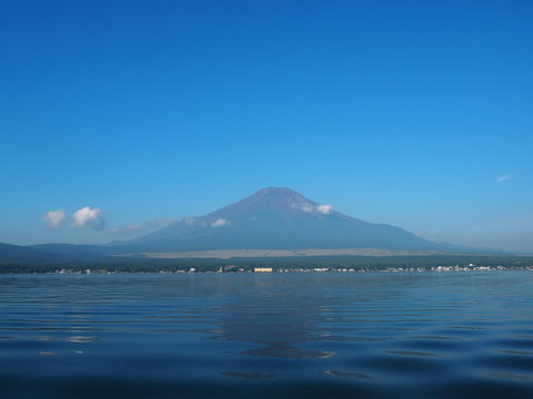 Mt. Fuji And Lake Yamanakako In Japan