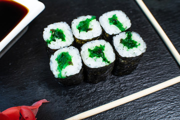 Delicious, juicy maki with chuka