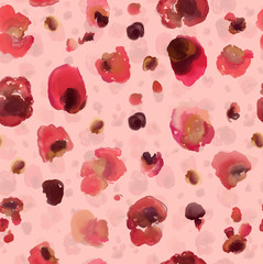 watercolor all over leopard pattern illustration