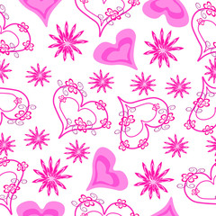 pink floral background