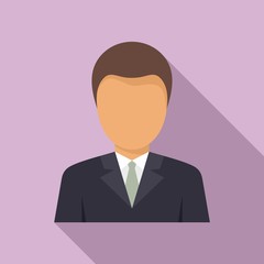 Businessman mission icon. Flat illustration of businessman mission vector icon for web design