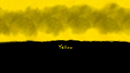 黄色と黒の二色水彩背景