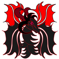 vector illustration of a tattoo