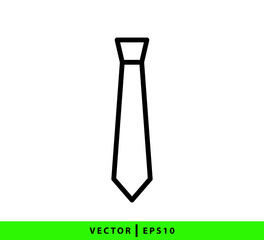 Tie icon vector logo template flat style