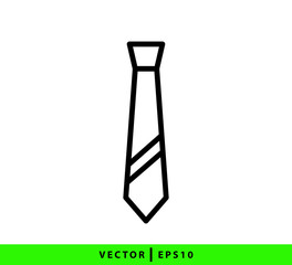 Tie icon vector logo template flat style