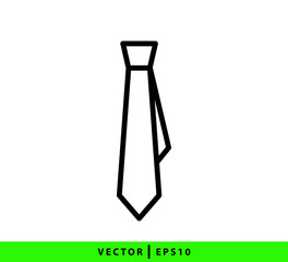 Tie icon vector logo template flat style