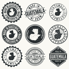 Guatemala Travel Stamp Made In Product Stamp Logo Icon Symbol Design Insignia.